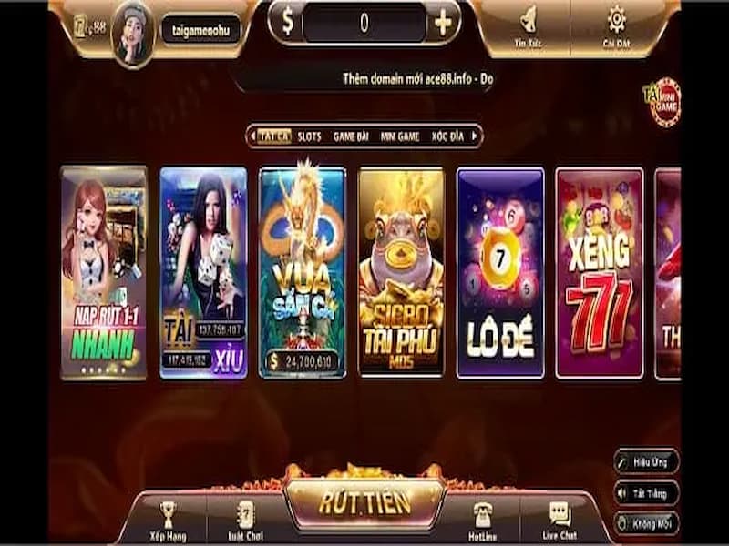 ACE88 là cổng game tập hợp đa dạng game chơi đổi thưởng