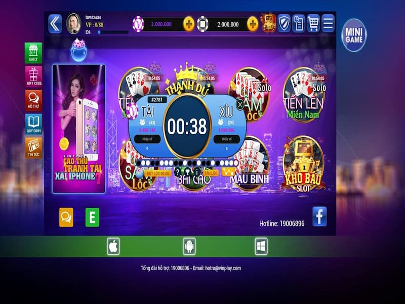 Hệ thống game bài đổi thưởng Vinplay số 1 Việt Nam